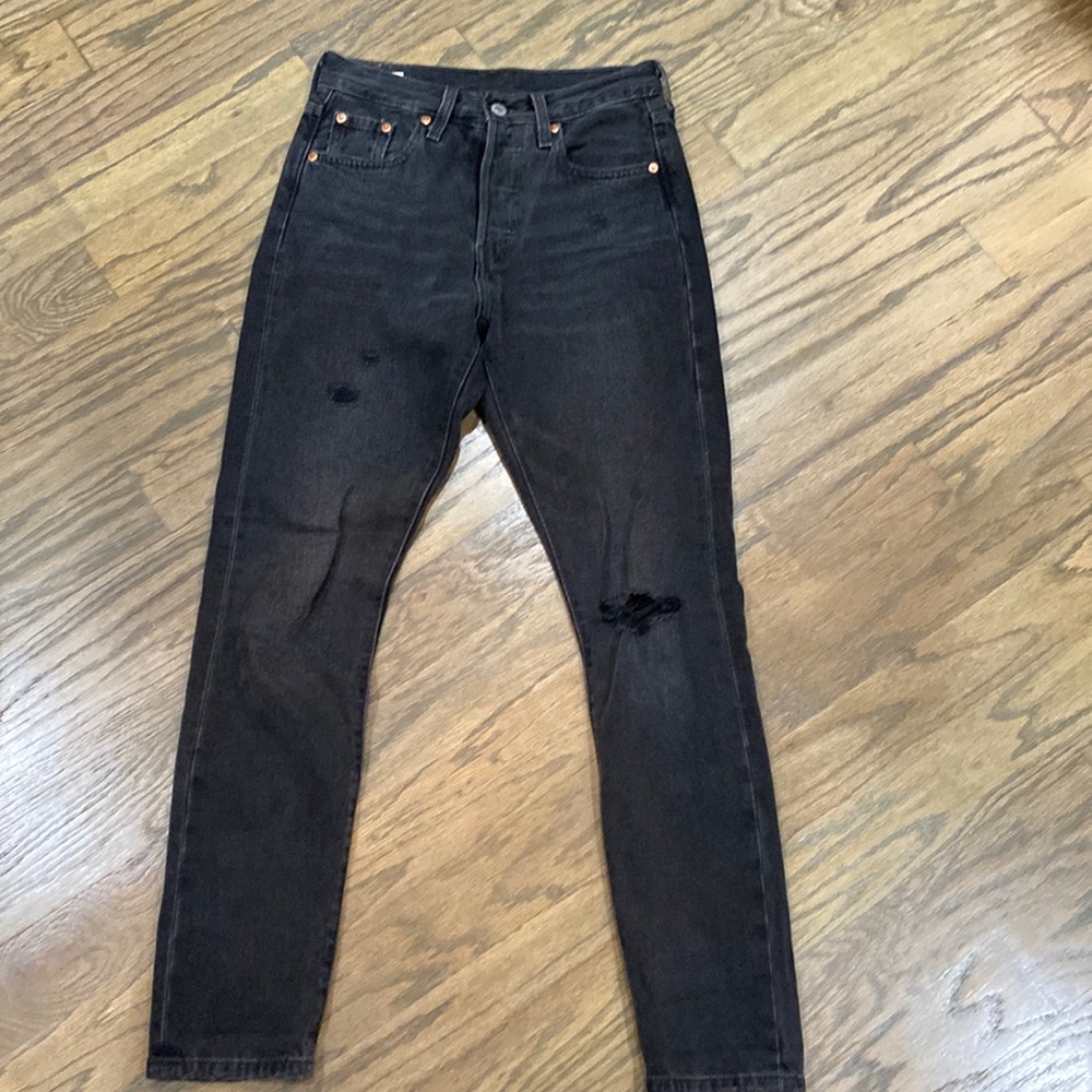 Levi’s black 501s